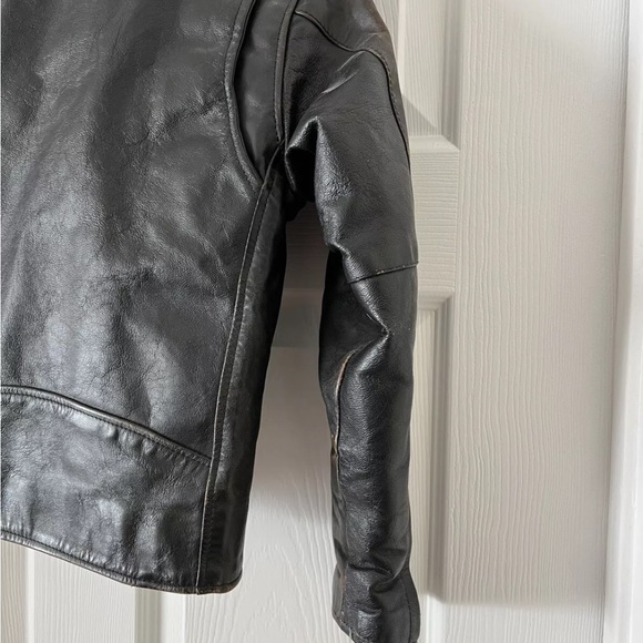 XS Women’s cropped genuine leather rider jacket - Picture 13 of 16